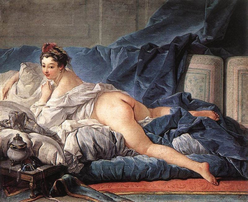 Francois Boucher Brown Odalisque